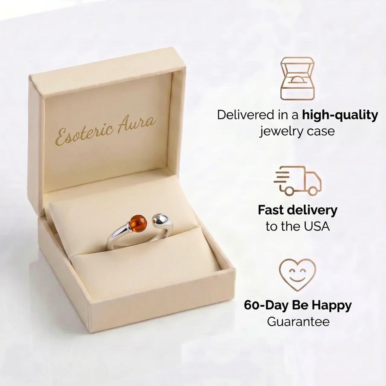 Carnelian Ring - Cluster