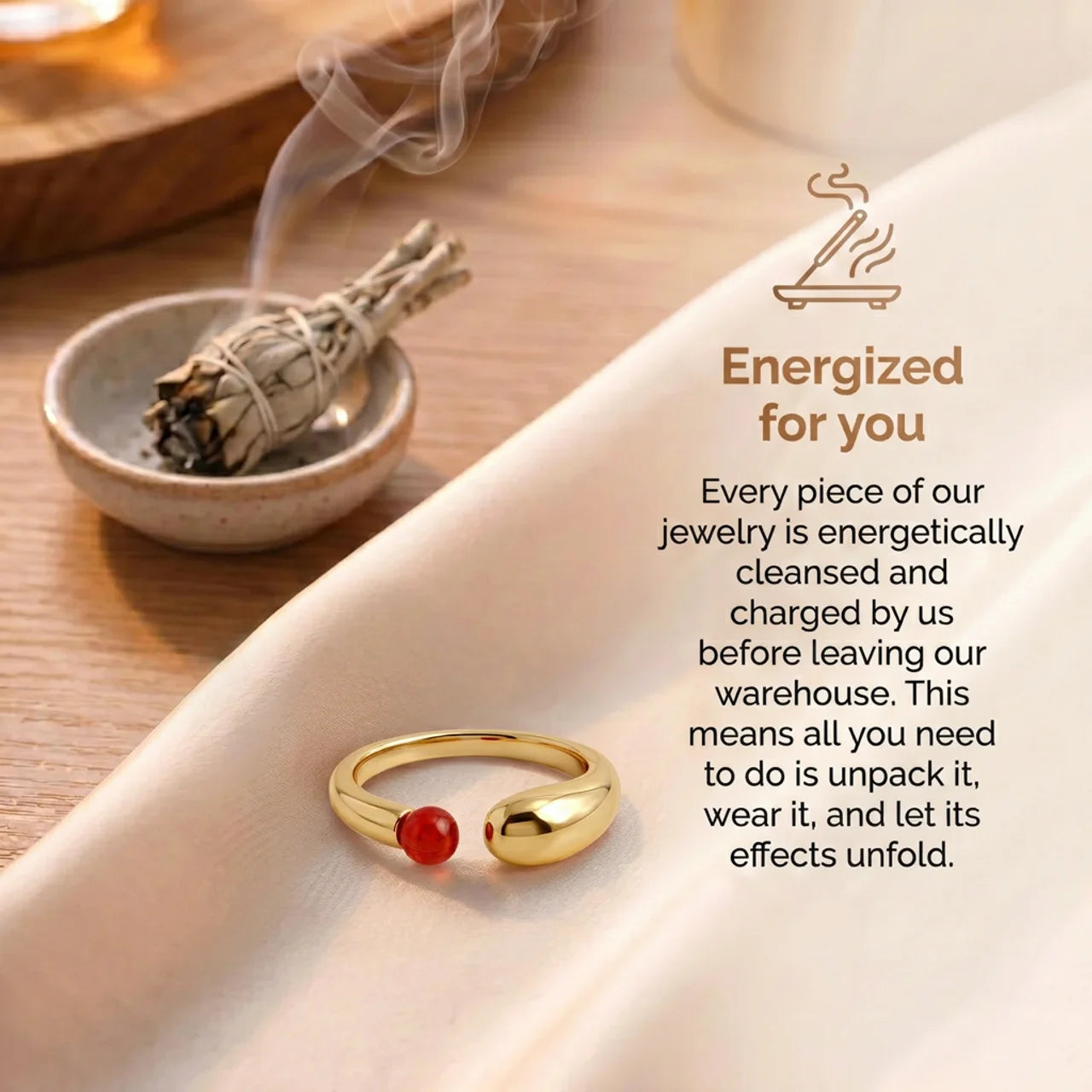 Carnelian Ring - Cluster