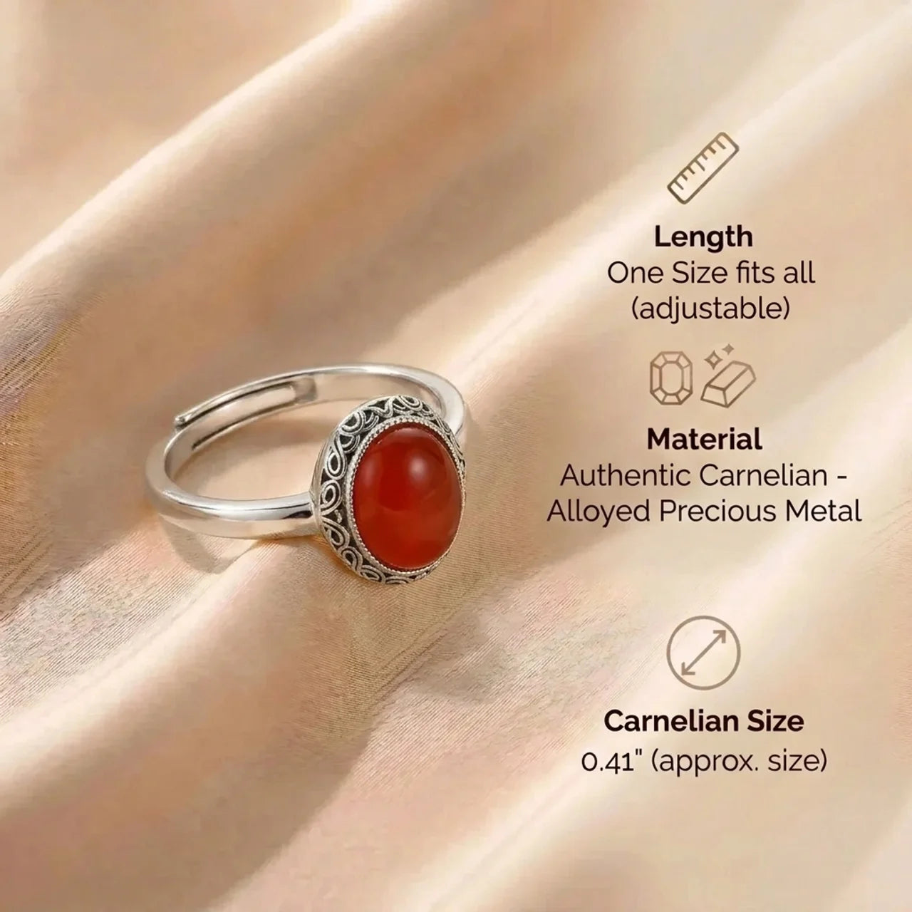 Carnelian Ring - Lady