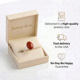 Carnelian Ring - Pearl Natural