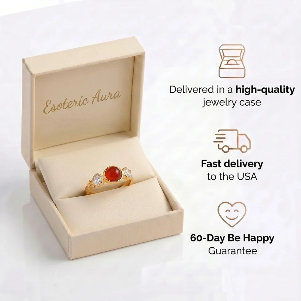 Carnelian Ring - Retro