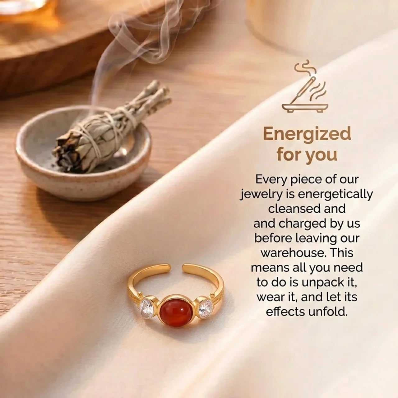 Carnelian Ring - Retro