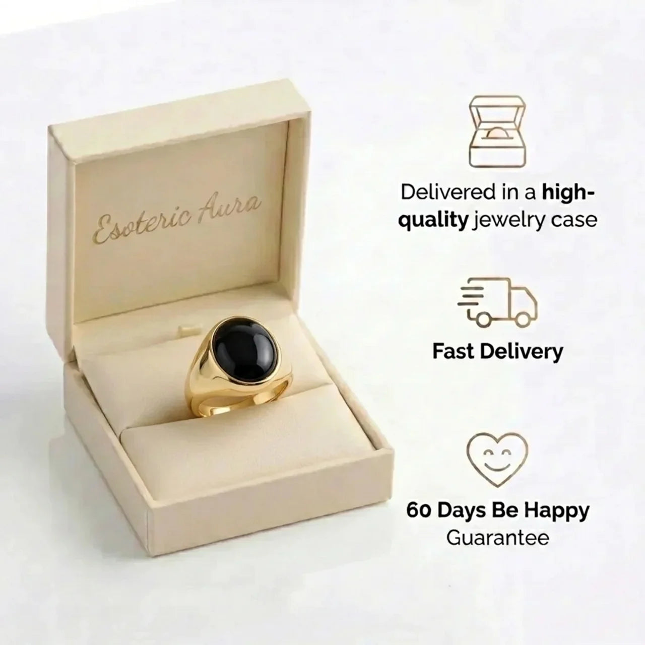 Obsidian Ring - Eye