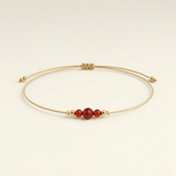 Carnelian Bracelet - Natural Cord
