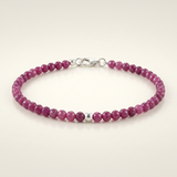 Ruby Bracelet - Pearls