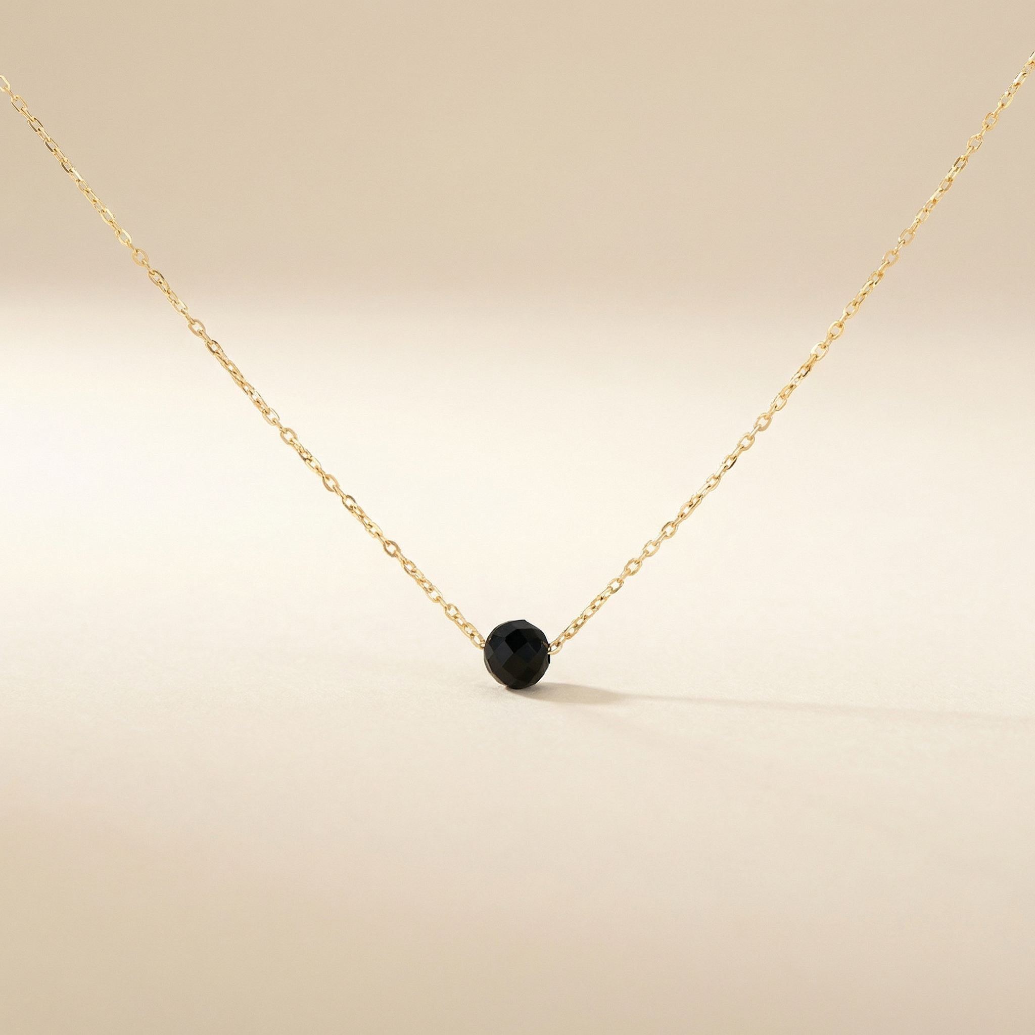 Tourmaline Necklace - Faceted Silver with Gold Plating