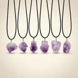 Amethyst Necklace - Unprocessed Natural Stone