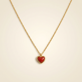 Carnelian Necklace - Heart Shape