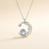 Moonstone Necklace - Moon Pendant