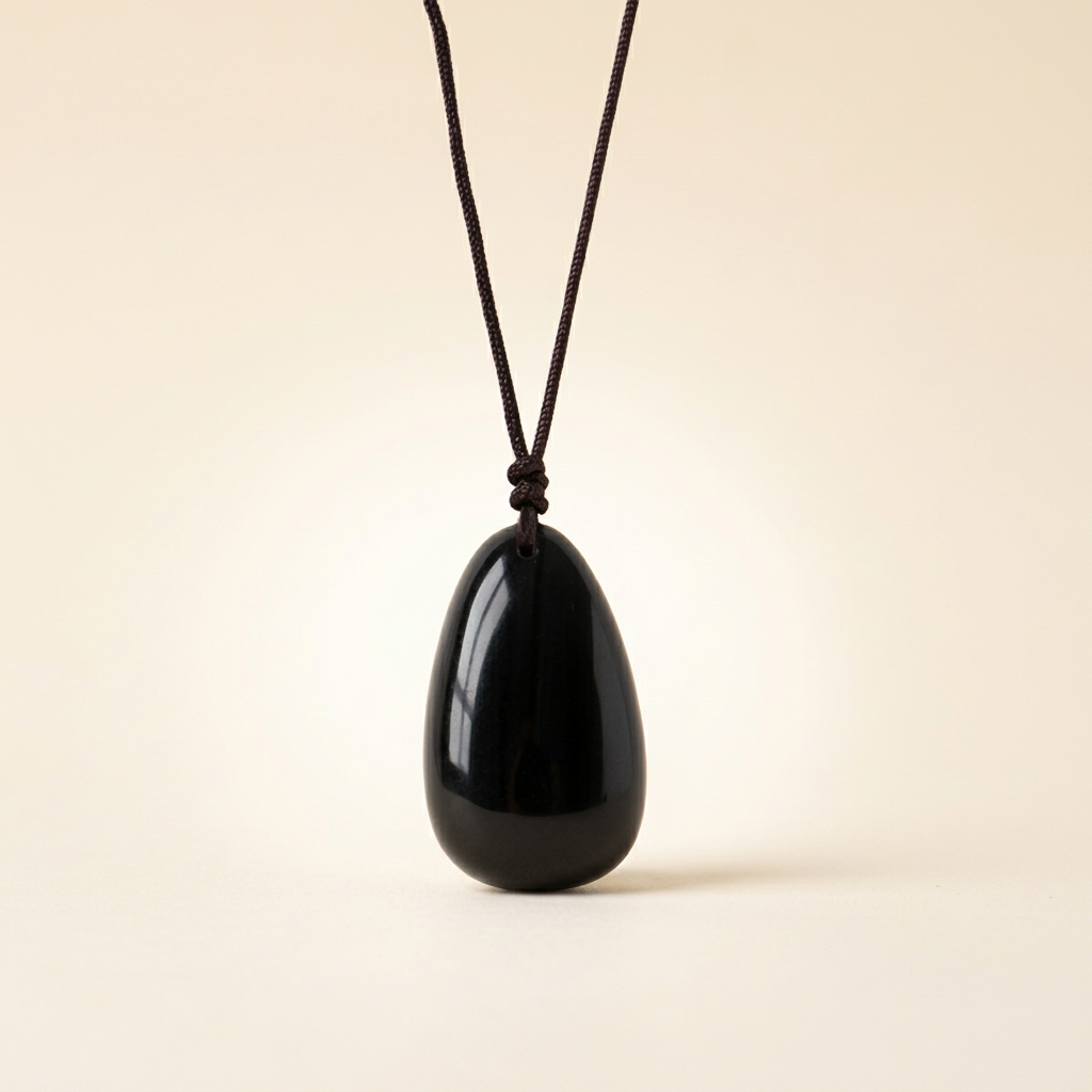 Obsidian Necklace - Nature Pendant
