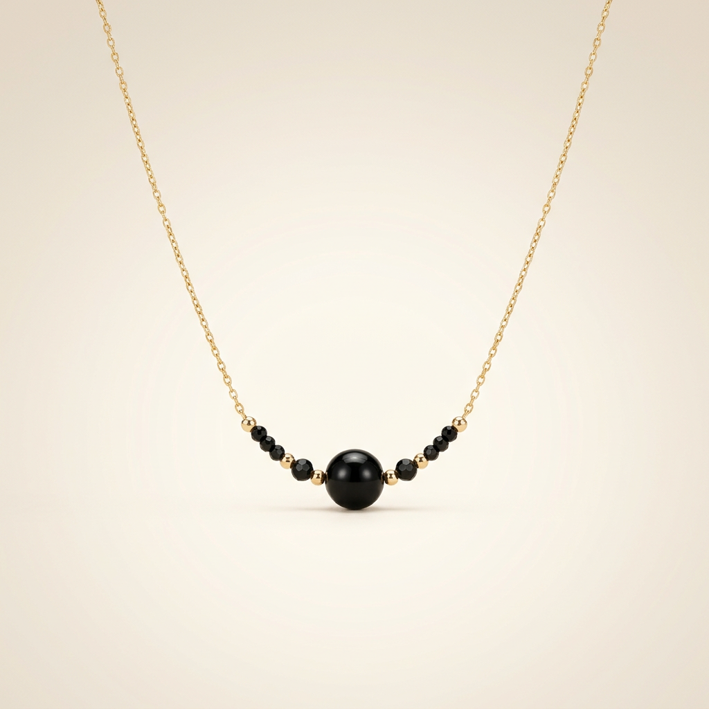 Tourmaline Necklace - Delicate Pearls