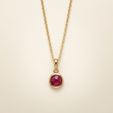 Ruby Necklace - Gold Plating