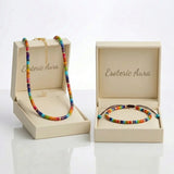 Jaspis Chakra Set - Necklace & Bracelet