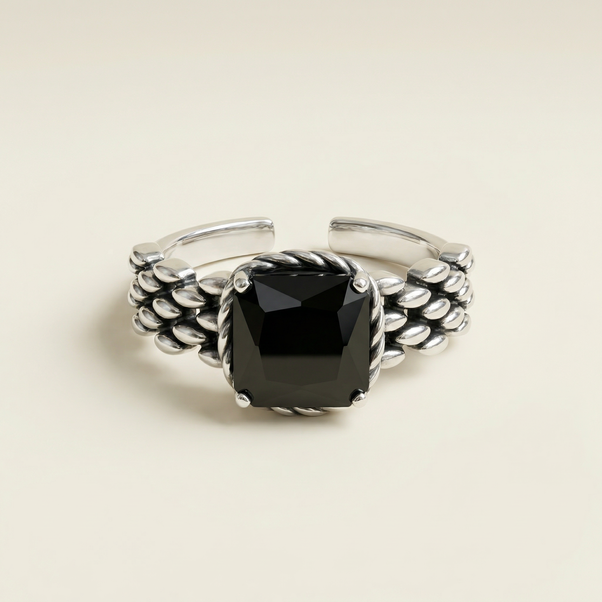 Obsidian Ring - Vintage