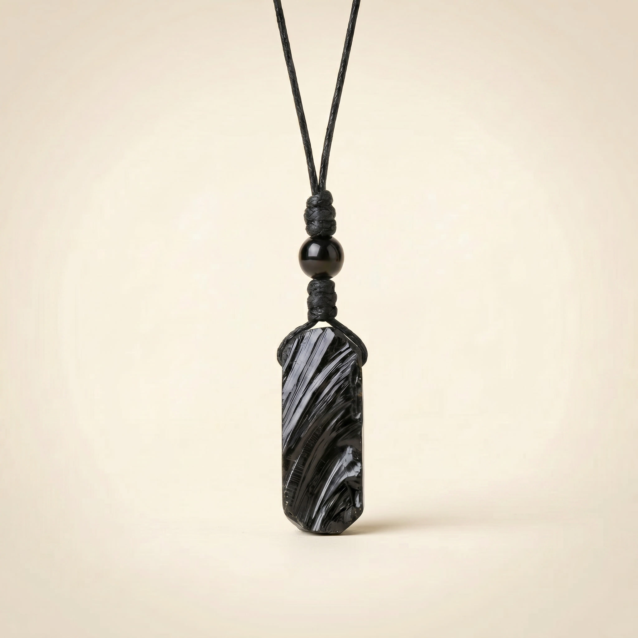 Obsidian Necklace- Nature