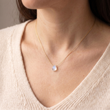 Moonstone Necklace - Delicate Natural Pendant