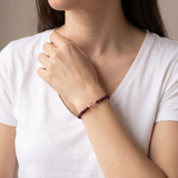 Ruby Bracelet - Faceted Pearls