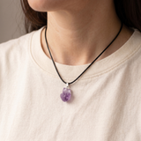 Amethyst Necklace - Unprocessed Natural Stone