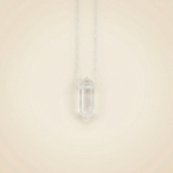 Clear Quartz Necklace - Gold Plating