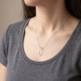 Clear Quartz Necklace - Gold Plating
