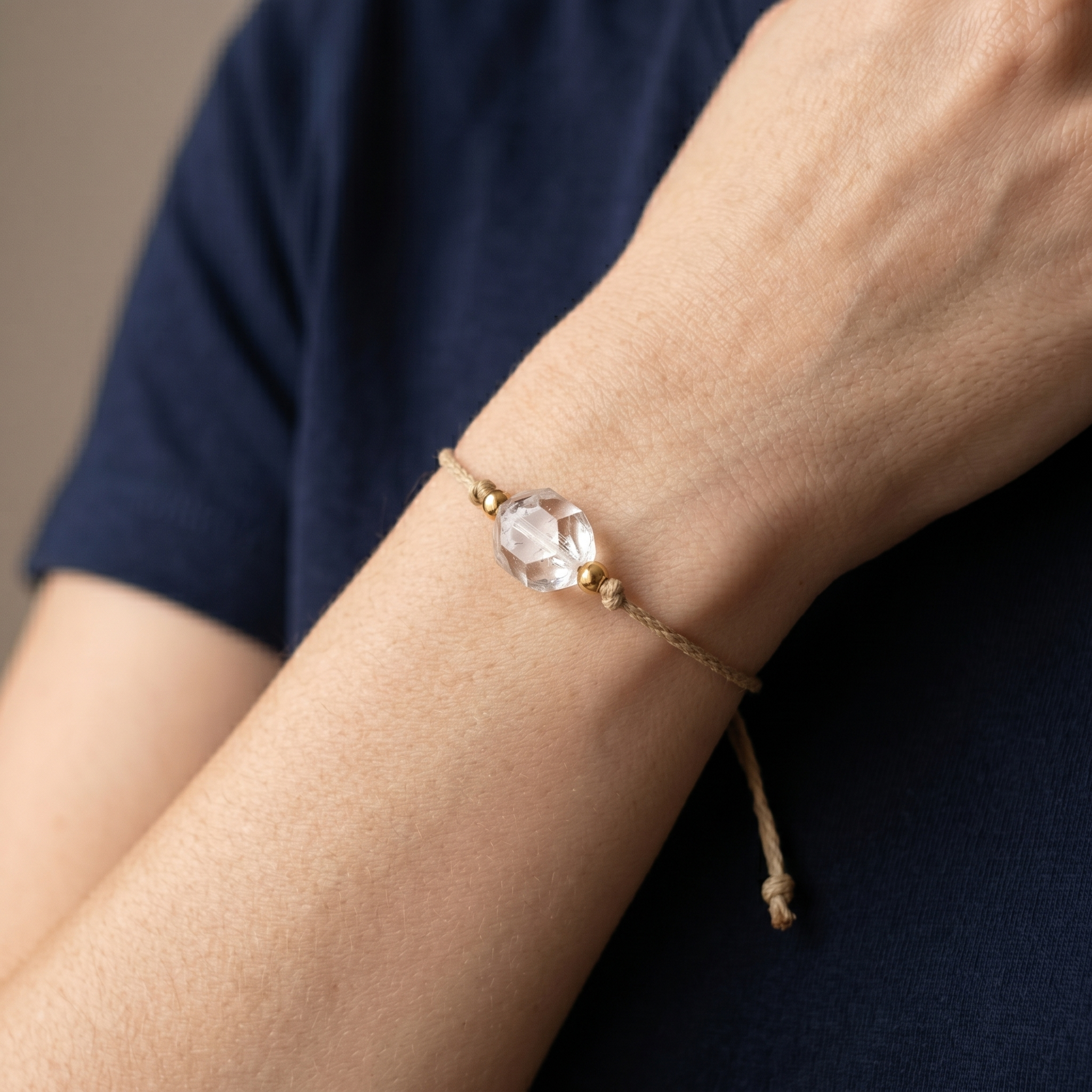 Clear Quartz Bracelet - Unprocessed