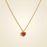 Carnelian Necklace - Heart Shape
