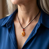 Carnelian Necklace - Teardrop