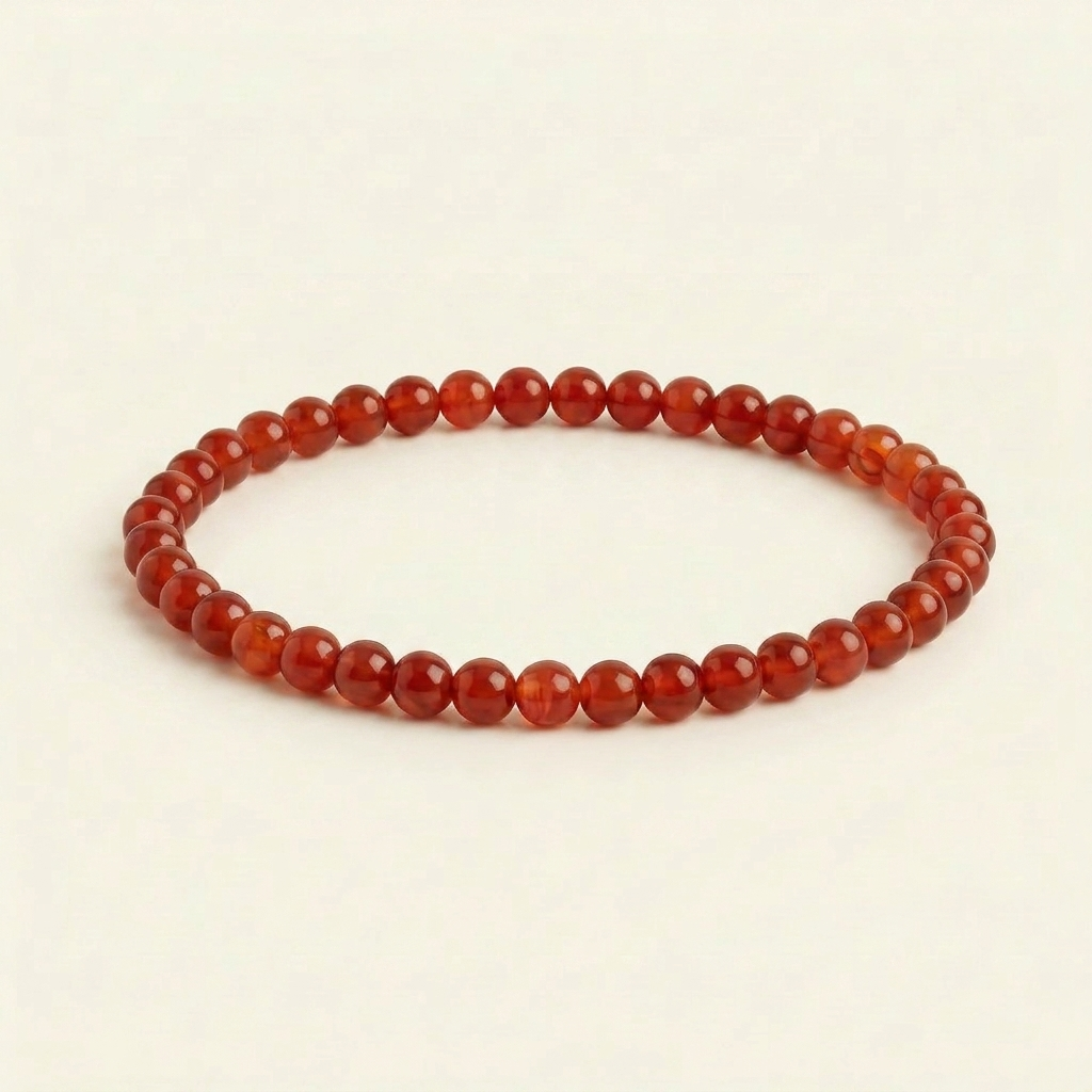 Carnelian Bracelet - Pearls