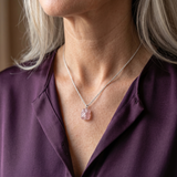 Rose Quartz Necklace - Raw Stone
