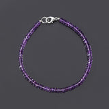 Amethyst Bracelet - Faceted Beads