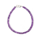 Amethyst Bracelet - Faceted Beads