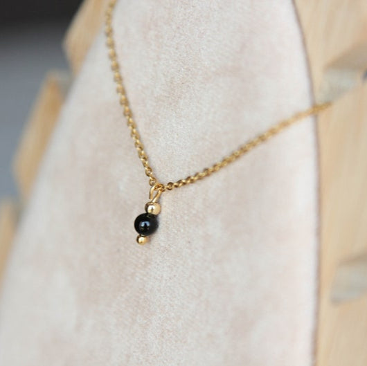 Tourmaline Necklace - 14K Gold Plating
