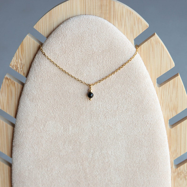 Tourmaline Necklace - 14K Gold Plating