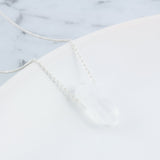 Clear Quartz Necklace - 14K Gold Plating