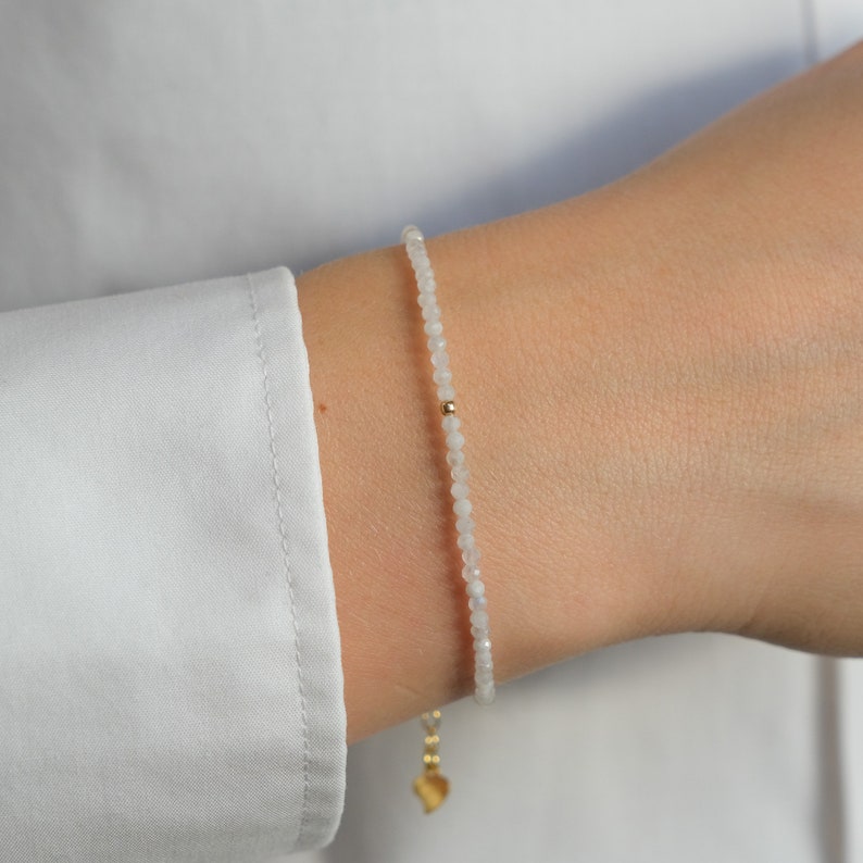 Moonstone Pearl Bracelet