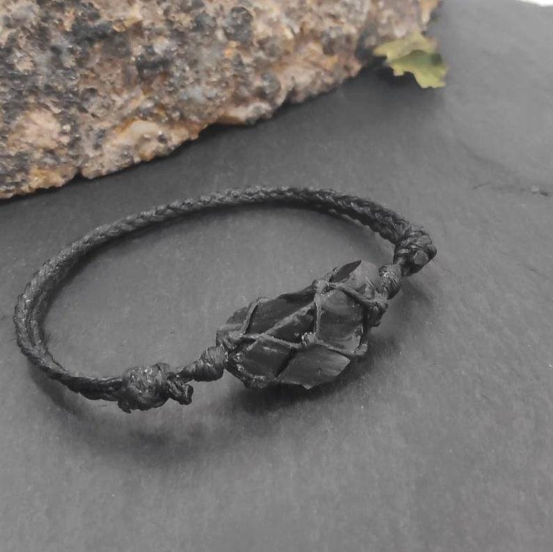 Obsidian Bracelet - Unprocessed