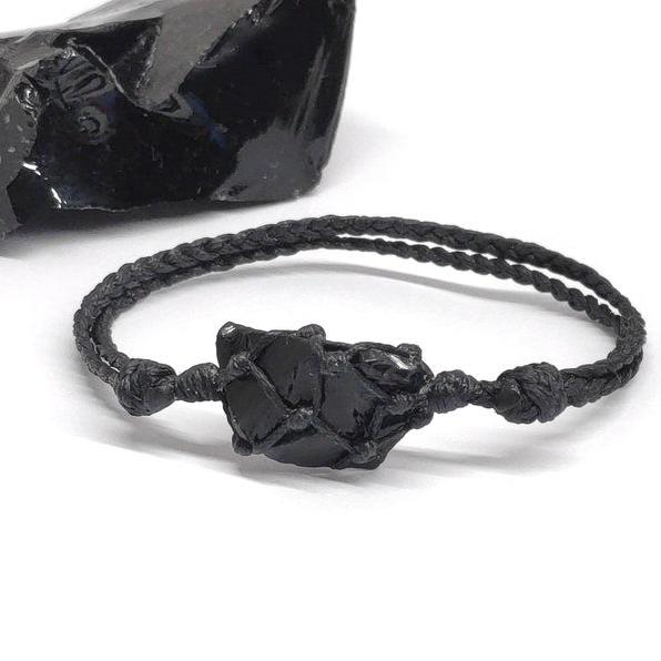 Obsidian Bracelet - Unprocessed