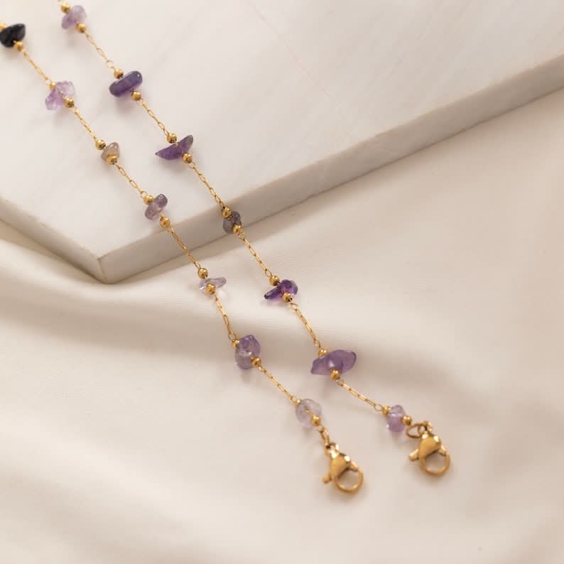 Amethyst Set - Necklace & Bracelet