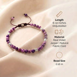 Tibetan Energy Bracelet - Purple Jasper