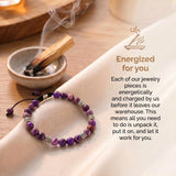 Tibetan Energy Bracelet - Purple Jasper