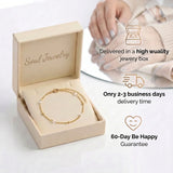 Moonstone Bracelet - Silver with Gold Plating