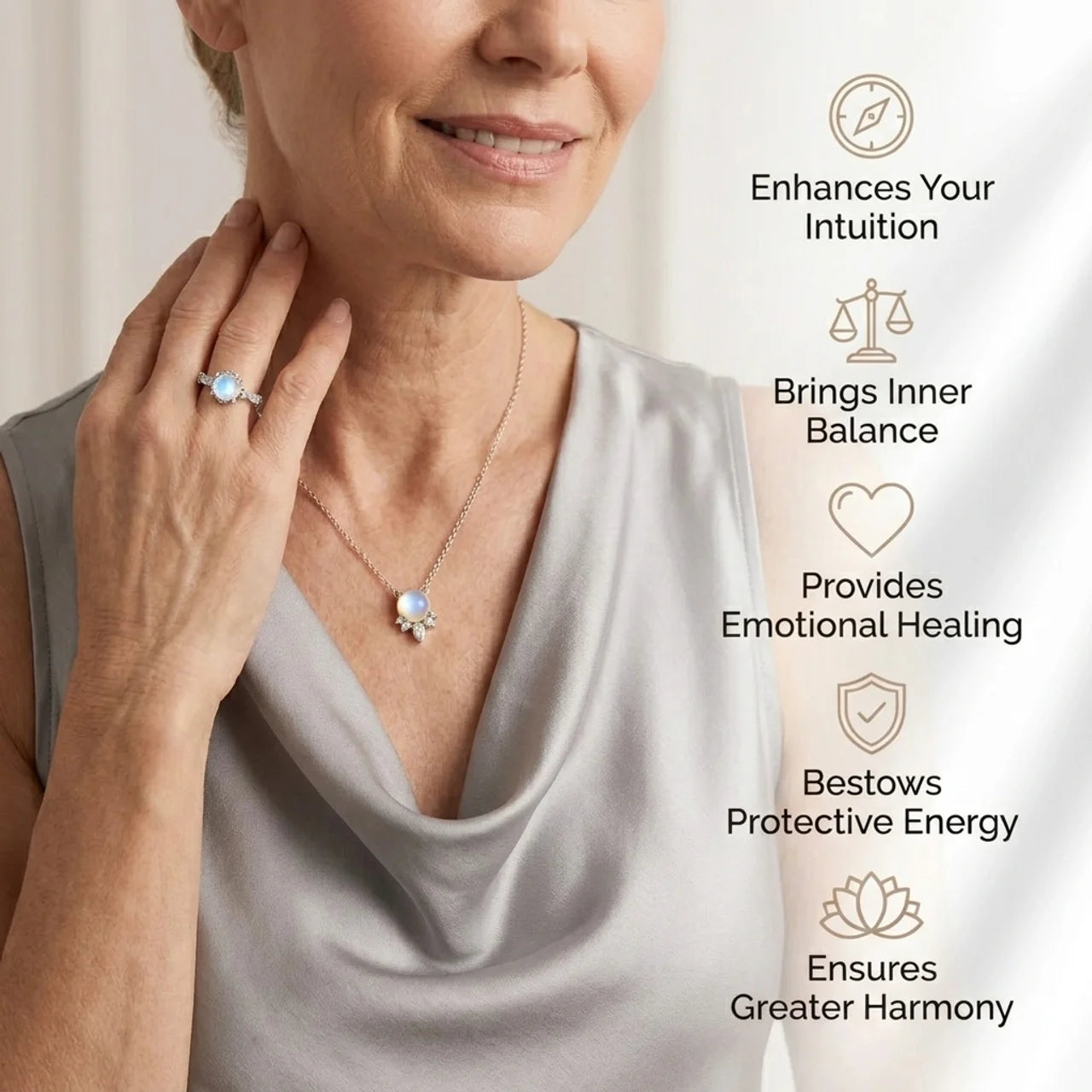 Moonstone Ring - Elegance