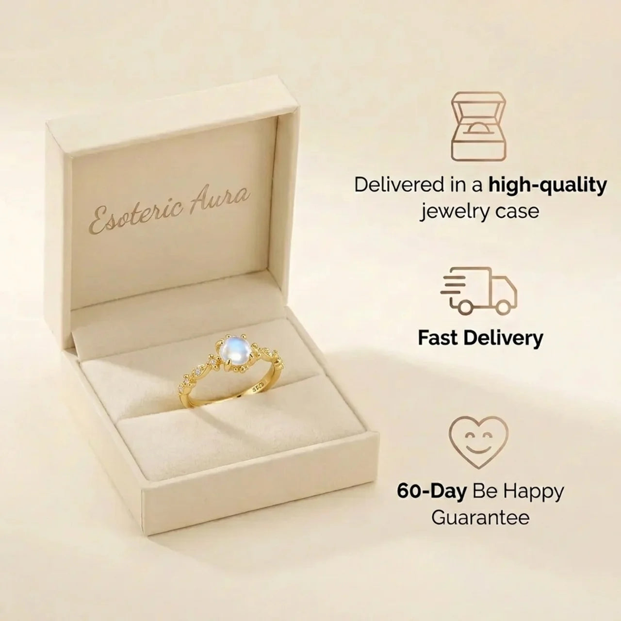 Moonstone Ring - Elegance