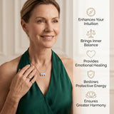 Moonstone Necklace - Triple Pendant