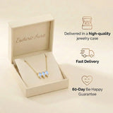 Moonstone Necklace - Triple Pendant