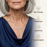 Moonstone Necklace - Delicate Natural Pendant