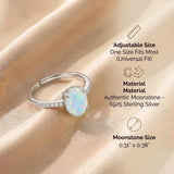 Moonstone Ring - Bright