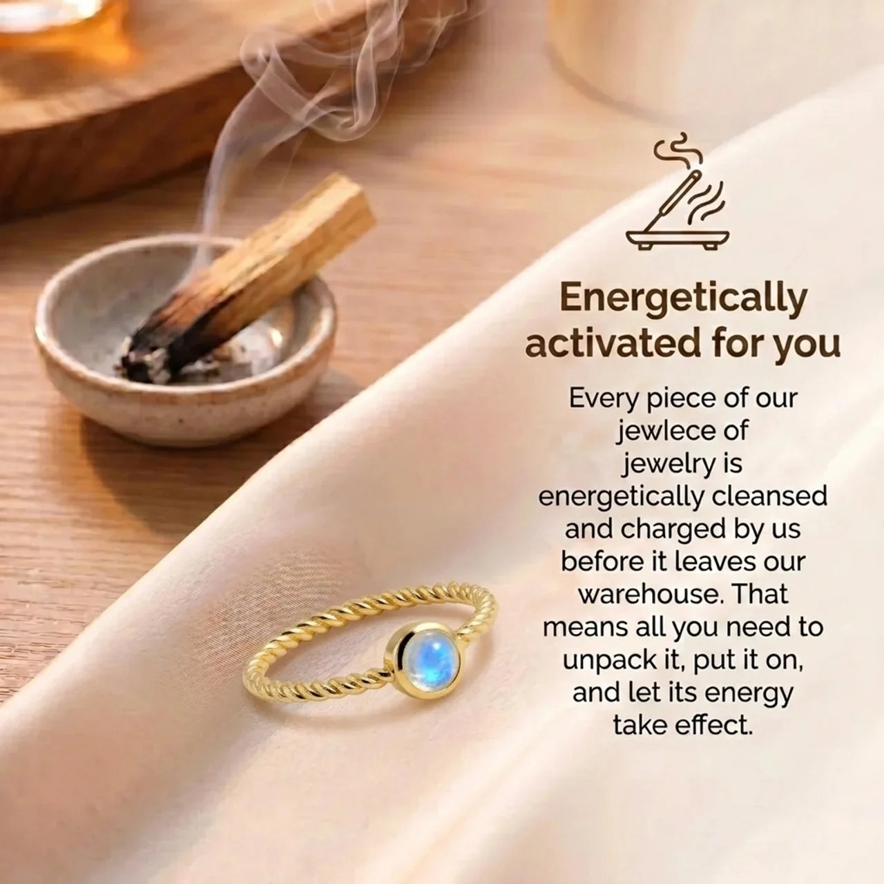 Moonstone Ring - Eye