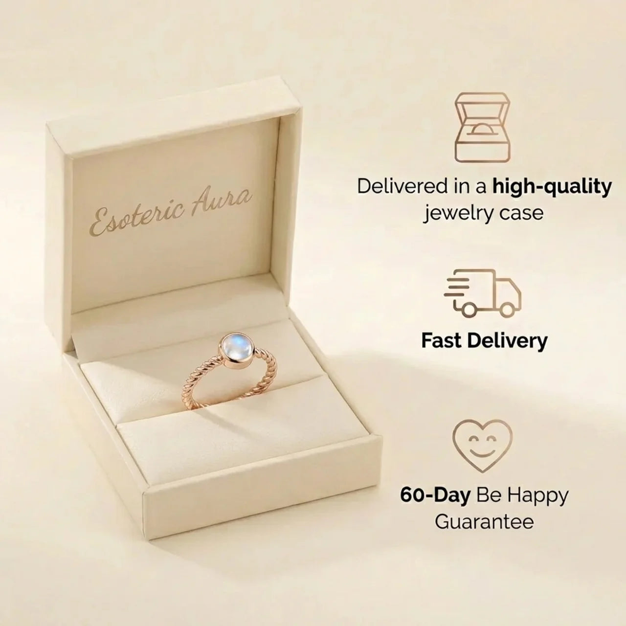 Moonstone Ring - Eye