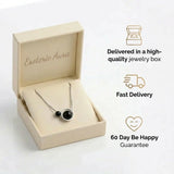 Obsidian Necklace - Double Pendant